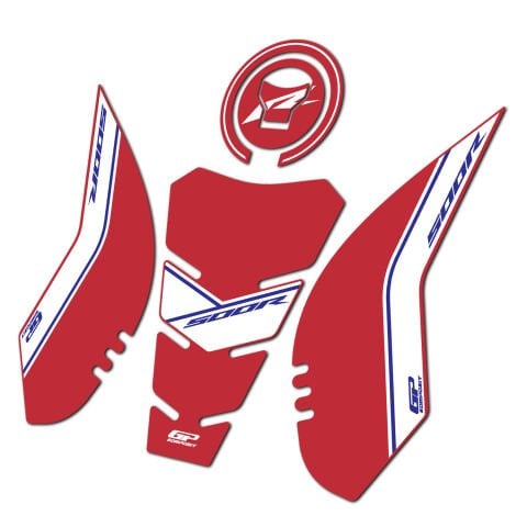 GP Kompozit Honda CBR500R 2025-2026 Uyumlu Tank Pad Kırmızı