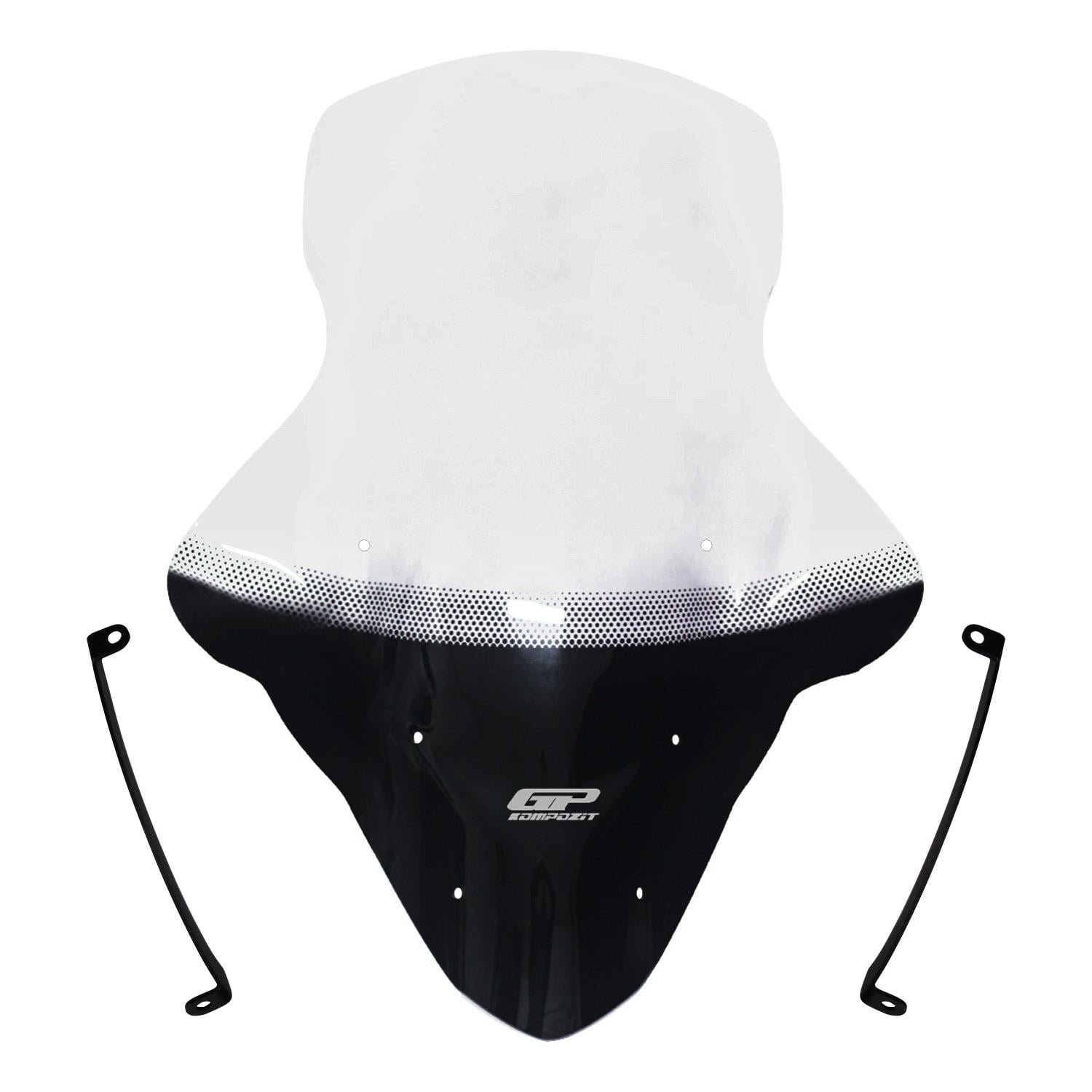 GP Kompozit Yamaha NMAX 125 / 155 2015-2020 Uyumlu Baskılı Elcikli Ön Cam Şeffaf