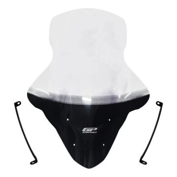 GP Kompozit Yamaha NMAX 125 / 155 2015-2020 Uyumlu Baskılı Elcikli Ön Cam Şeffaf