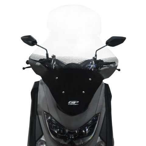 GP Kompozit Yamaha NMAX 125 / 155 2015-2020 Uyumlu Baskılı Elcikli Ön Cam Şeffaf