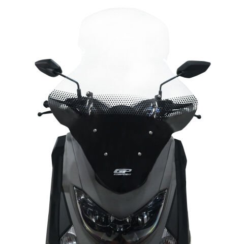 GP Kompozit Yamaha NMAX 125 / 155 2015-2020 Uyumlu Baskılı Elcikli Ön Cam Şeffaf