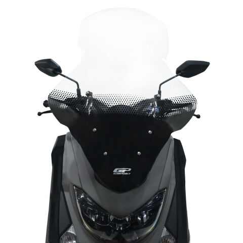GP Kompozit Yamaha NMAX 125 / 155 2015-2020 Uyumlu Baskılı Elcikli Ön Cam Şeffaf