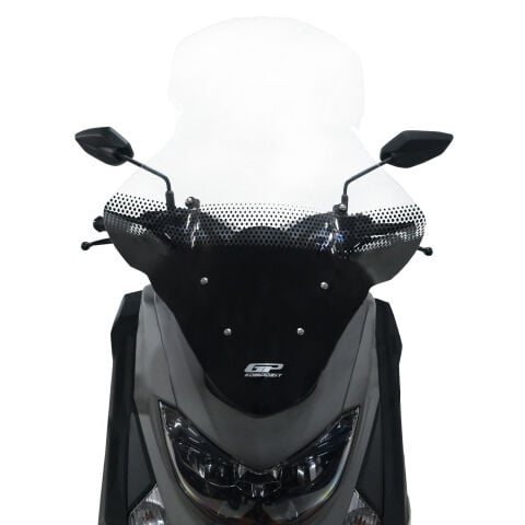 GP Kompozit Yamaha NMAX 125 / 155 2015-2020 Uyumlu Baskılı Elcikli Ön Cam Şeffaf