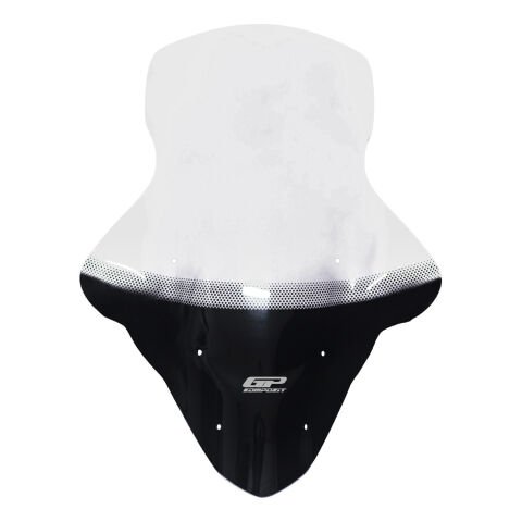 GP Kompozit Yamaha NMAX 125 / 155 2015-2020 Uyumlu Baskılı Elcikli Ön Cam Şeffaf