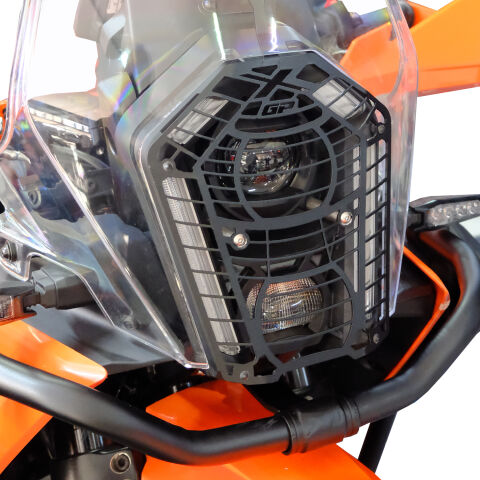 GP Kompozit KTM 390 Adventure X 2025-2026 Uyumlu Far Koruma Siyah