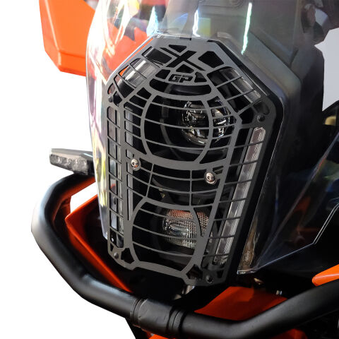GP Kompozit KTM 390 Adventure X 2025-2026 Uyumlu Far Koruma Siyah