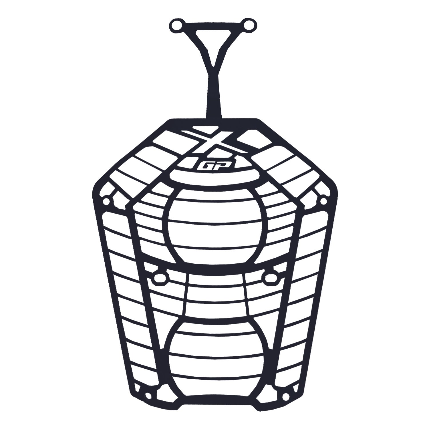 GP Kompozit KTM 390 Adventure X 2025 Uyumlu Far Koruma Siyah