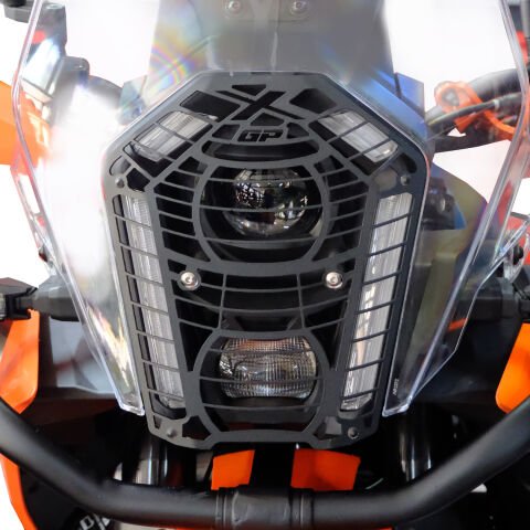 GP Kompozit KTM 390 Adventure X 2025-2026 Uyumlu Far Koruma Siyah