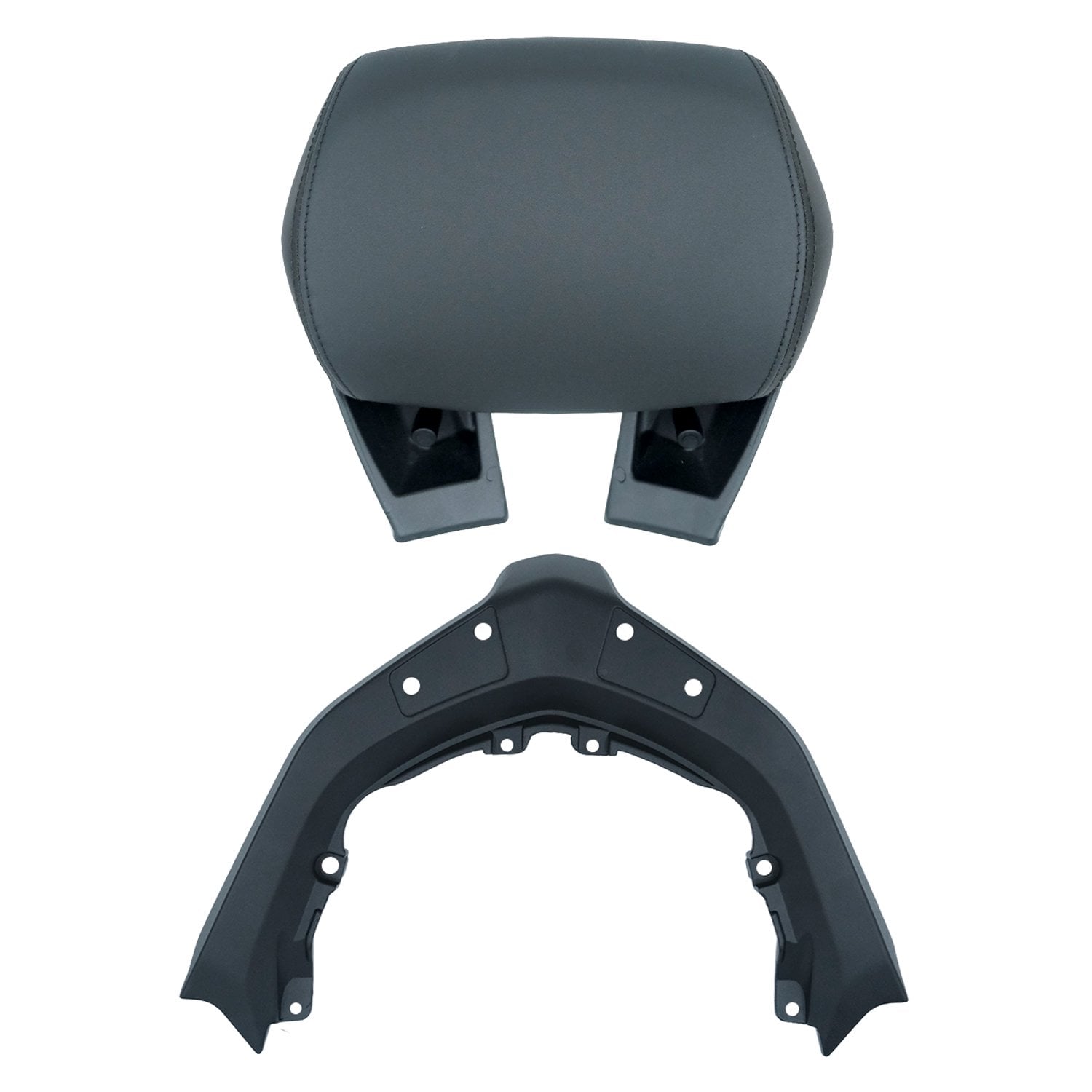 GP Kompozit Yamaha XMAX 250 2024-2025 Uyumlu Dikişli Sissy Bar Siyah