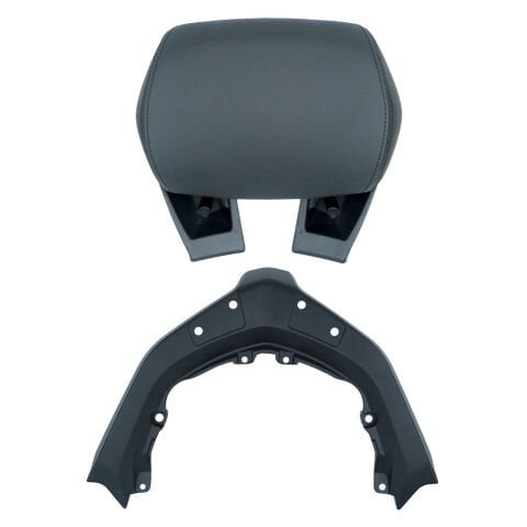 GP Kompozit Yamaha XMAX 250 2024-2025 Uyumlu Dikişli Sissy Bar Siyah
