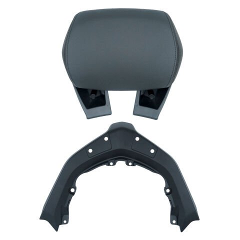 GP Kompozit Yamaha XMAX 250 2024-2025 Uyumlu Dikişli Sissy Bar Siyah