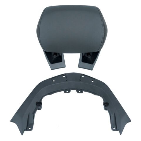 GP Kompozit Yamaha XMAX 250 2024-2025 Uyumlu Dikişli Sissy Bar Siyah