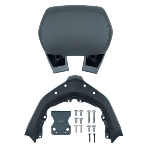 GP Kompozit Yamaha XMAX 250 2024-2025 Uyumlu Dikişli Sissy Bar Siyah