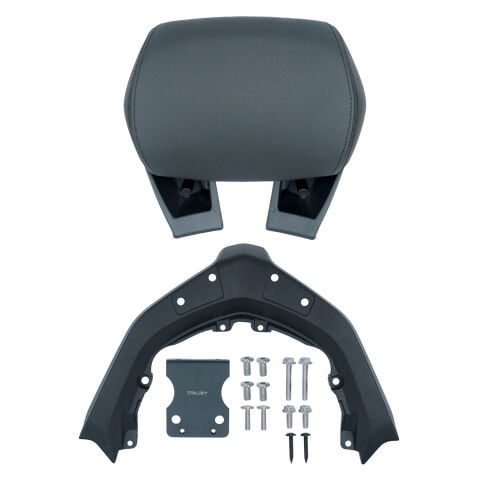 GP Kompozit Yamaha XMAX 250 2024-2025 Uyumlu Dikişli Sissy Bar Siyah