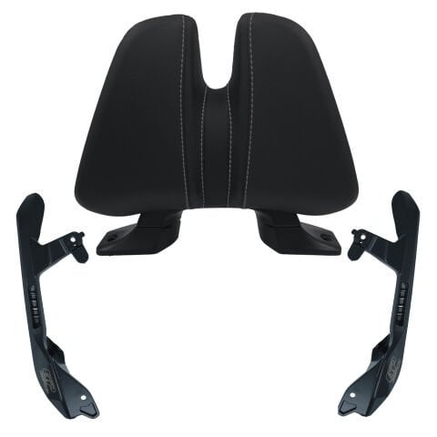 GP Kompozit Honda Forza 750 2021-2024 Uyumlu Dikişli Sissy Bar Siyah