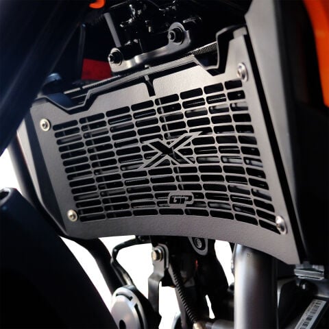 GP Kompozit KTM 390 Adventure X 2025-2026 Uyumlu Radyatör Koruma Siyah