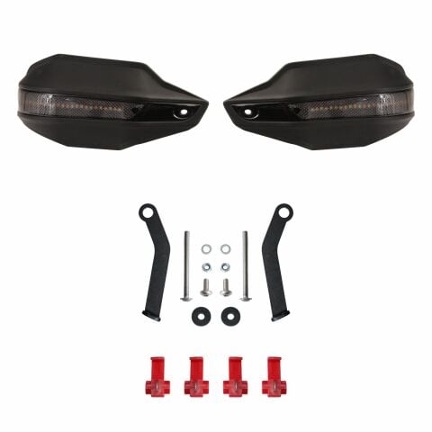 GP Kompozit Suzuki V-Strom 250 2017-2023 Uyumlu Led Sinyalli Elcik Koruma Siyah