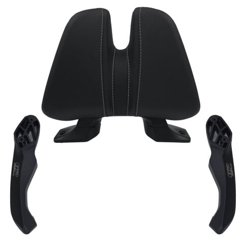 GP Kompozit Honda Forza 250 2023-2026 Uyumlu Dikişli Sissy Bar Siyah