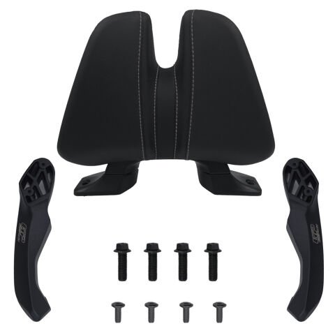 GP Kompozit Honda Forza 250 2023-2026 Uyumlu Dikişli Sissy Bar Siyah
