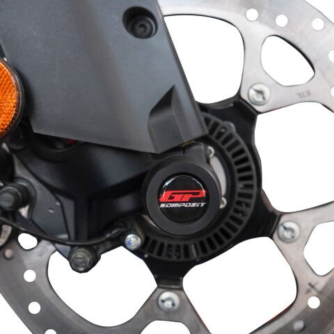 GP Kompozit KTM 390 Adventure X 2025-2026 Uyumlu Aks Koruma Takozu Seti Siyah
