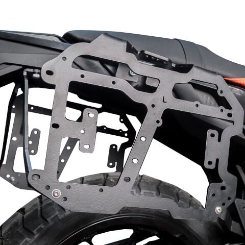 GP Kompozit KTM 390 Adventure X 2025-2026 Uyumlu Yan Çanta Demiri Siyah