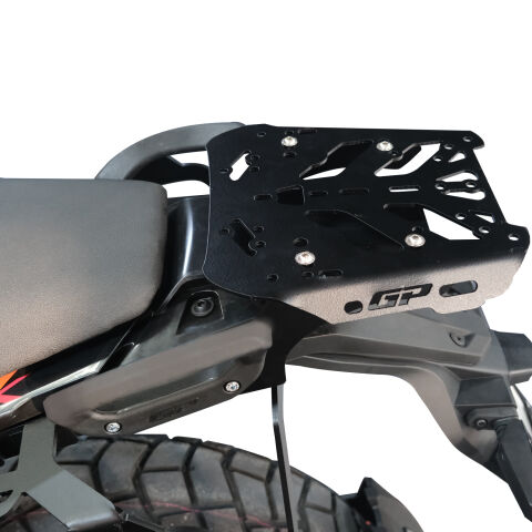 GP Kompozit KTM 390 Adventure X 2025-2026 Uyumlu Arka Çanta Demiri Siyah