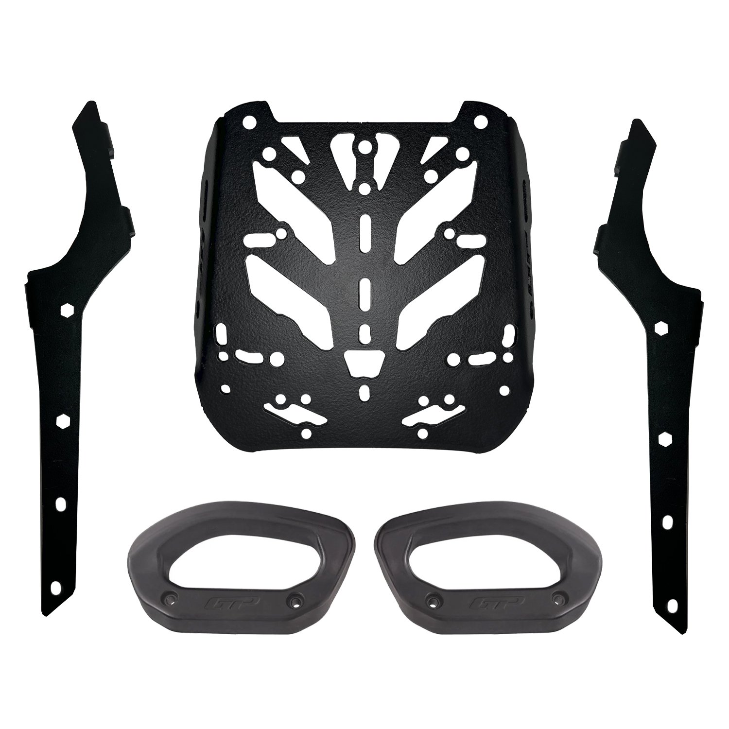 GP Kompozit KTM 390 Adventure X 2025 Uyumlu Arka Çanta Demiri Siyah