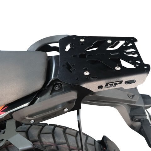 GP Kompozit KTM 390 Adventure X 2025-2026 Uyumlu Arka Çanta Demiri Siyah