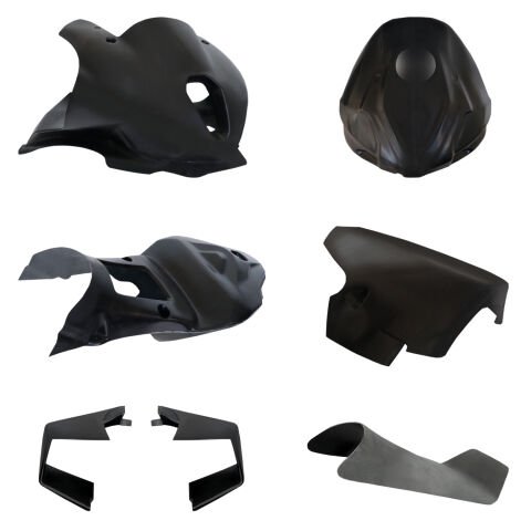 GP Kompozit Set1 BMW M 1000 RR 2022-2026 Uyumlu Yarış Grenajı Siyah