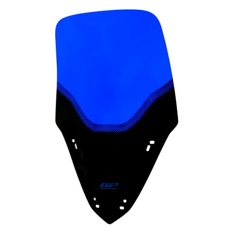GP Kompozit Yamaha XMAX 250 2024-2026 Uyumlu Baskılı Ön Cam Mavi