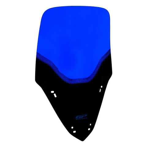 GP Kompozit Yamaha XMAX 250 2024-2026 Uyumlu Baskılı Ön Cam Mavi