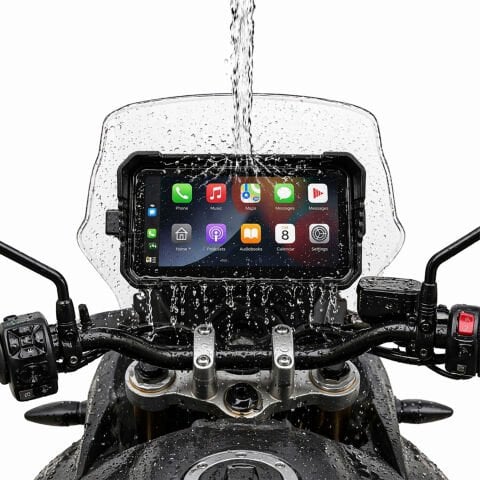 GP VOVEL M-790 6.25” Ekran Ön Arka Kameralı Motosiklet CarPlay Multimedya Navigasyon Sistemi