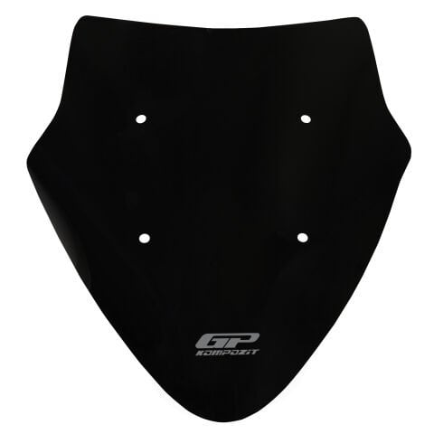 GP Kompozit Mondial 125 Drift L 2018-2026 Uyumlu Spor Ön Cam Siyah
