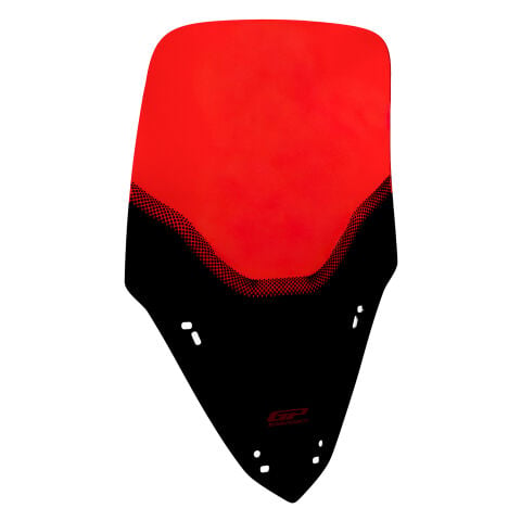GP Kompozit Yamaha XMAX 250 2024-2026 Uyumlu Baskılı Ön Cam Kırmızı