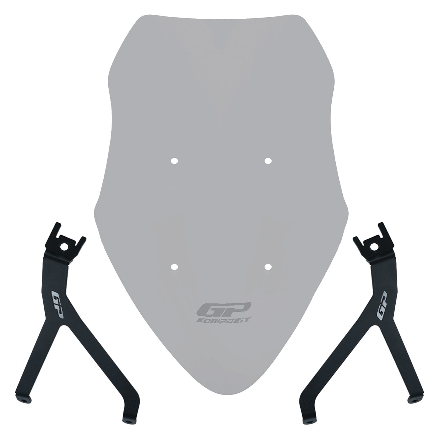 GP Kompozit Mondial 125 Drift L 2018-2026 Uyumlu Ön Tur Camı Füme