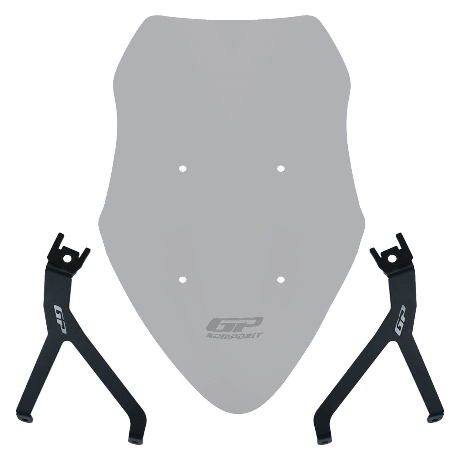 GP Kompozit Mondial 125 Drift L 2018-2026 Uyumlu Ön Tur Camı Füme