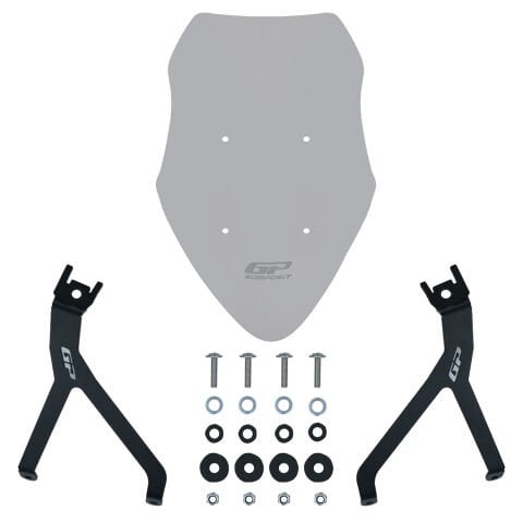 GP Kompozit Mondial 125 Drift L 2018-2026 Uyumlu Ön Tur Camı Füme