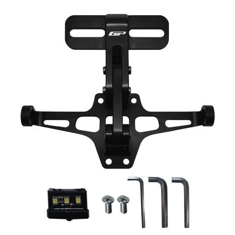 GP Kompozit Universal C Model Ledli Katlanır Plakalık Siyah