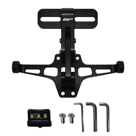 GP Kompozit Universal C Model Ledli Katlanır Plakalık Siyah