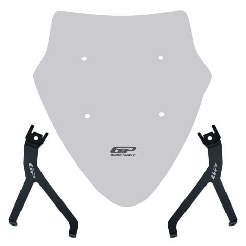 GP Kompozit Mondial 125 Drift L 2018-2026 Uyumlu Spor Ön Cam Füme