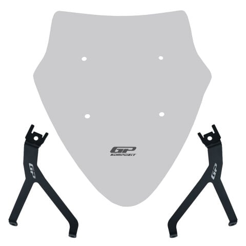 GP Kompozit Mondial 125 Drift L 2018-2026 Uyumlu Spor Ön Cam Füme