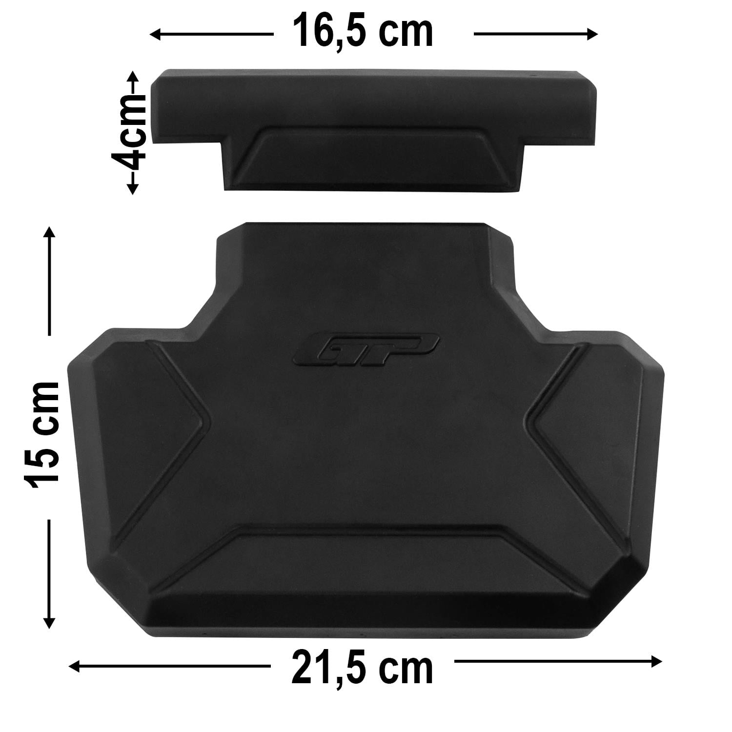 GP Kompozit Universal 21X20cm Alüminyum Çanta Pedi Siyah