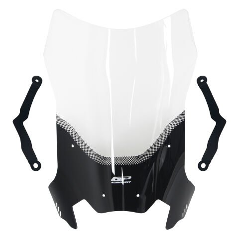 GP Kompozit CF Moto 250 CL-X 2022-2024 Uyumlu Ön Tur Camı Şeffaf