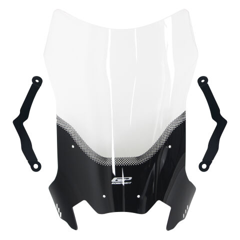 GP Kompozit CF Moto 250 CL-X 2022-2026 Uyumlu Ön Tur Camı Şeffaf