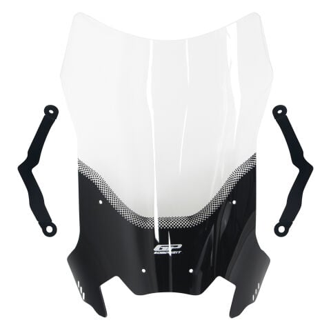 GP Kompozit CF Moto 250 CL-X 2022-2026 Uyumlu Ön Tur Camı Şeffaf 55 cm