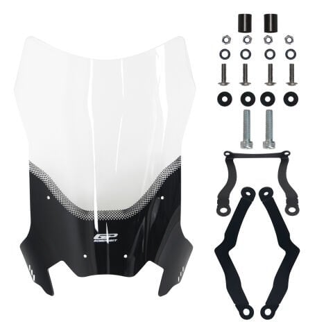 GP Kompozit CF Moto 250 CL-X 2022-2026 Uyumlu Ön Tur Camı Şeffaf