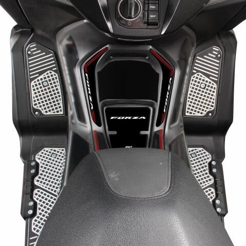 GP Kompozit Honda Forza 250 2018-2025 Uyumlu Tank Pad Siyah-Kırmızı