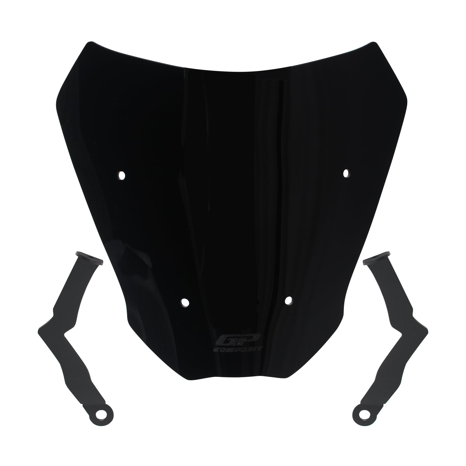 GP Kompozit CF Moto 250 CL-X 2022-2026 Uyumlu Kısa Ön Cam Siyah