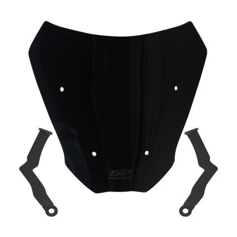 GP Kompozit CF Moto 250 CL-X 2022-2026 Uyumlu Kısa Ön Cam Siyah