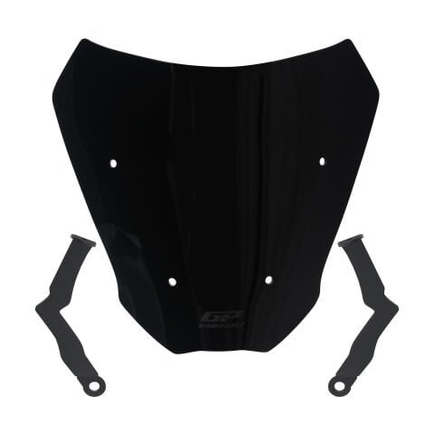 GP Kompozit CF Moto 250 CL-X 2022-2026 Uyumlu Kısa Ön Cam Siyah